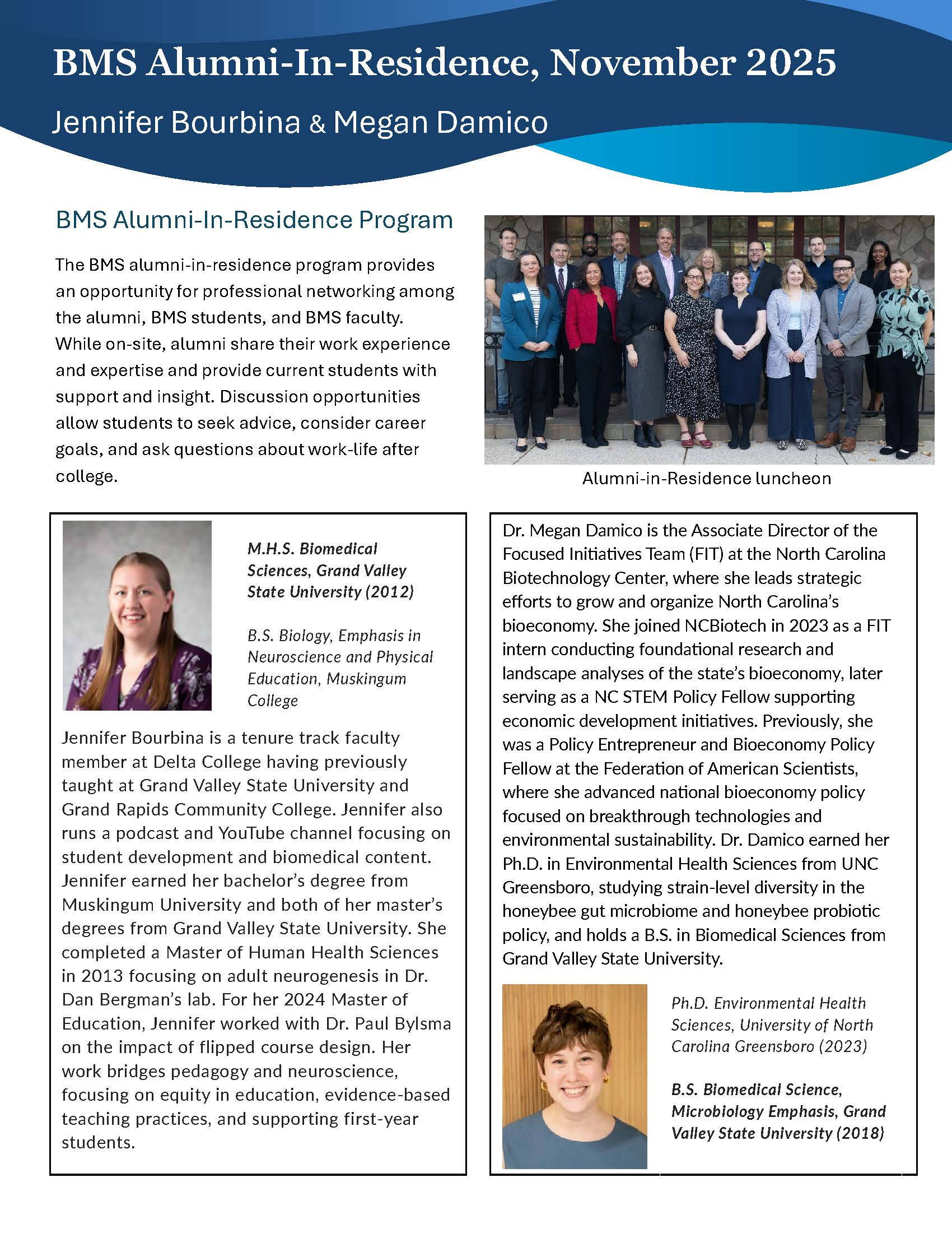 Alumni-In-Residence  Newsletter